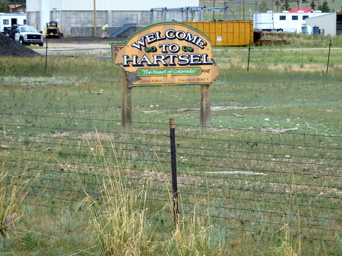 GDMBR: Hartsel, Colorado, our destination for the day.